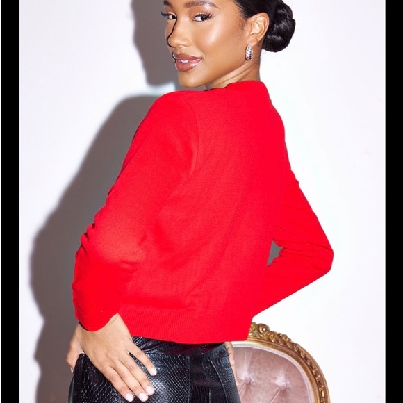 ⚡️🆕 Crop top christmas pudding ugly Christmas sweater - Picture 8 of 14